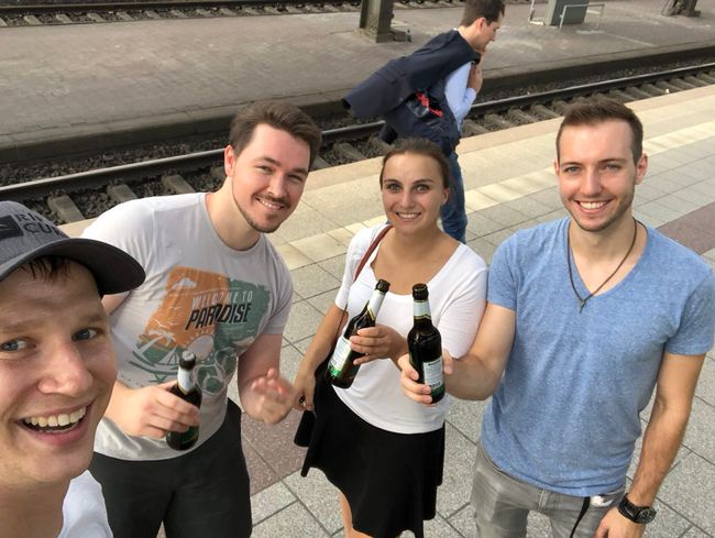 Beer at the station