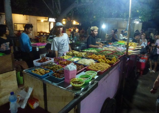 Nachtmarkt auf Gili Trawangan, Lombok