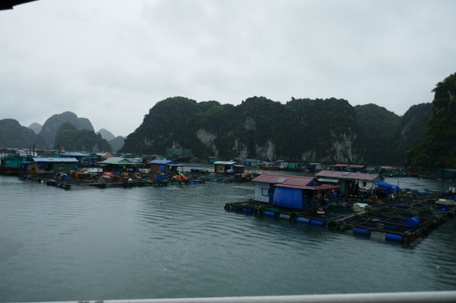 Floating villages in Lan Ha Bay