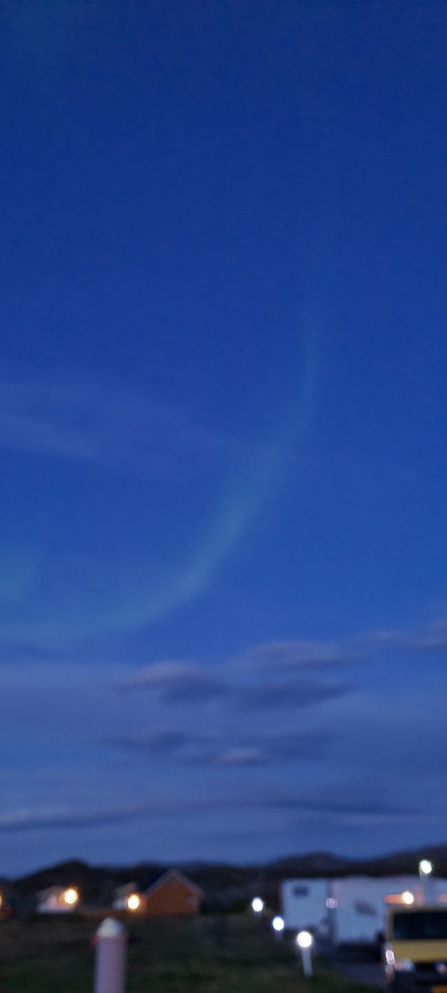 Northern lights over Honningsvåg