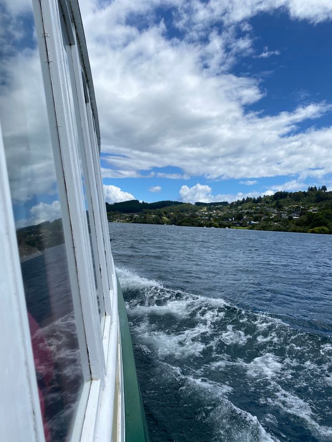 Boat tour on Lake Taupo