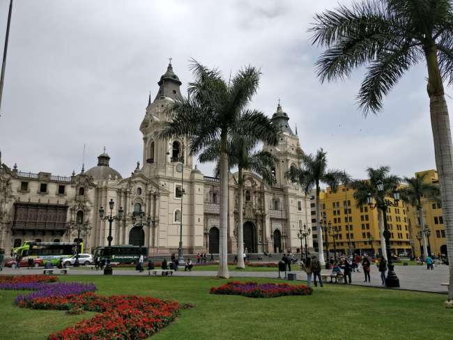 Cathedral with Plaza de Armas - Main Square in front
