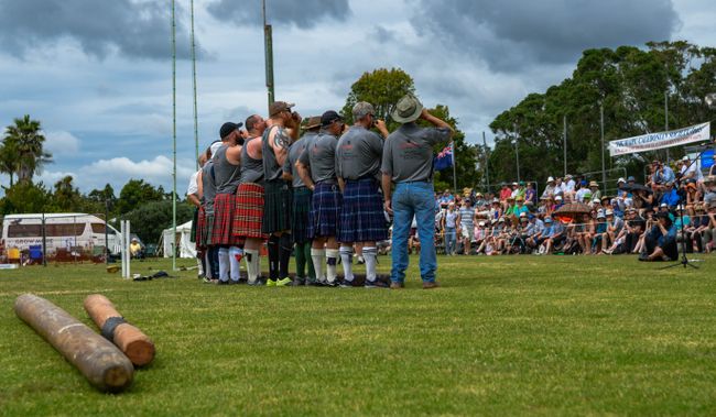 We visited the Scottish Highland Games on January 1st in Waipu (we spent New Year's Eve at a nearby campground)