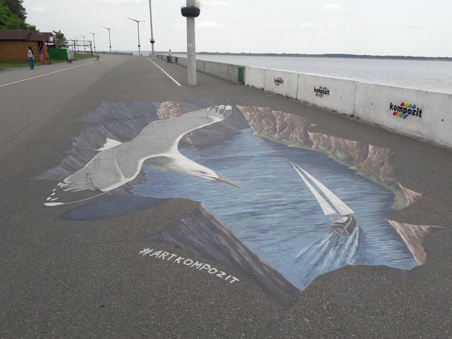 painting on the ground