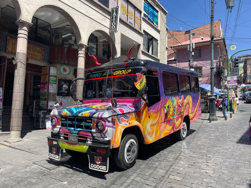 Public bus in La Paz