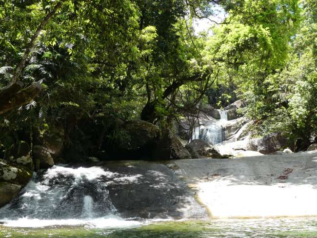 The Josephine Falls from below