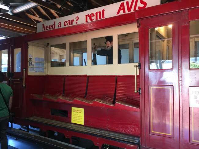 Cable Car Museum - note the seat