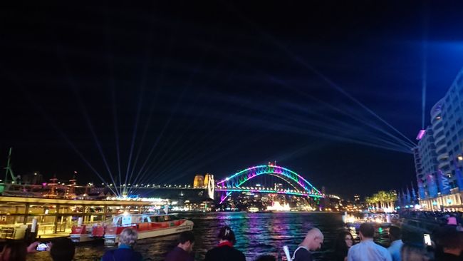 Vivid in Sydney, die ganze Stadt am leuchten... 