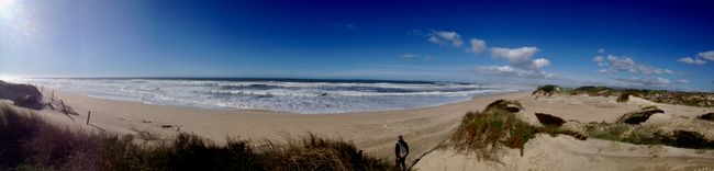 Portugal - kilometer-long sandy beach at Criaz - November 12th