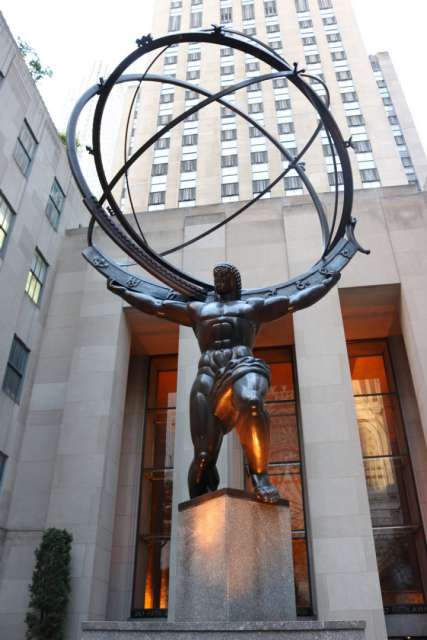 Die Statue vor dem Rockefeller Center 