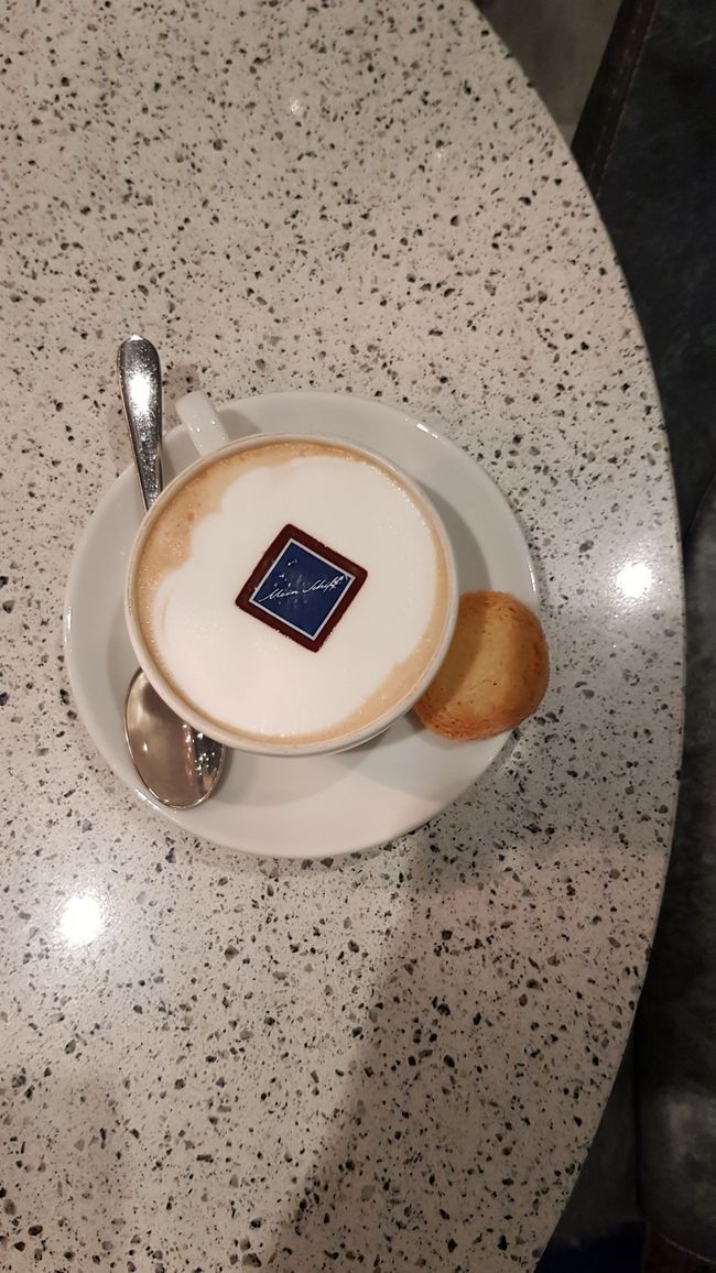 The day starts with a good cappuccino