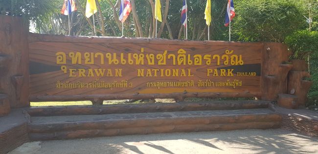 Eingang zum Erawan Nationalpark