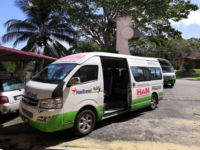 Unser Reisebus von Kuala Lumpur nach Kuala Tembeling