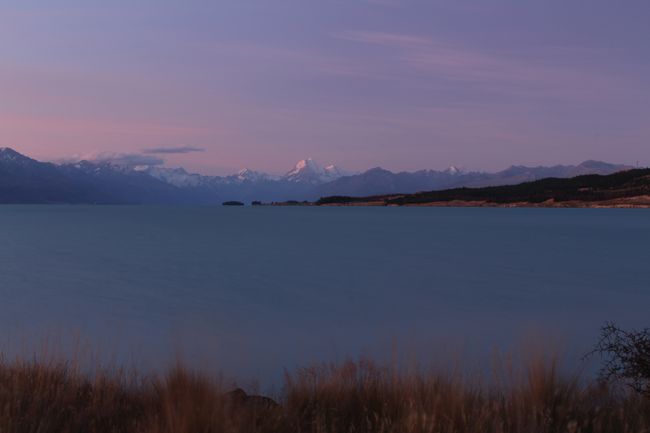 Lake Pukaki und Mount Cook - Am Abend