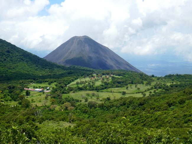 The neighboring Izalco Volcano