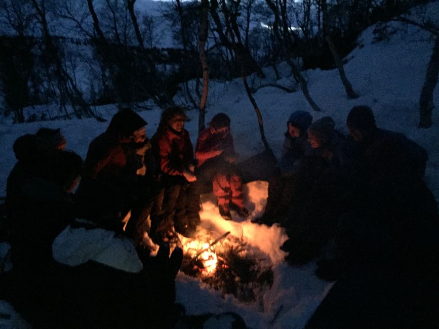 Our group in the snow cave