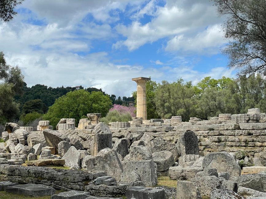 The Temple of Zeus, unfortunately largely dismantled