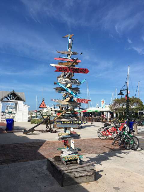 Signpost in Key West