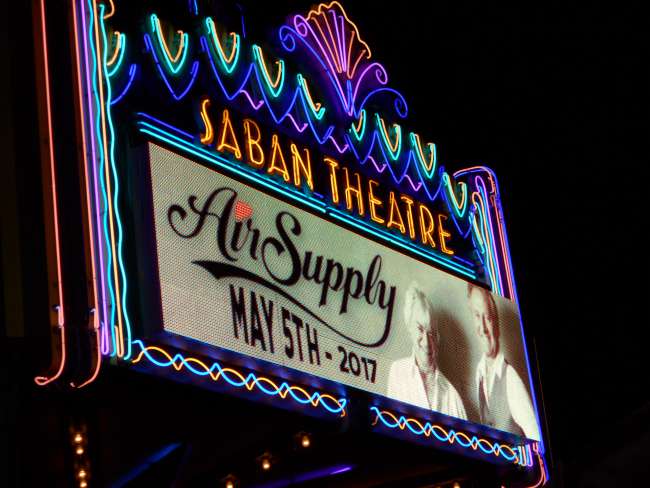 Air Supply im Saban Theatre L.A.