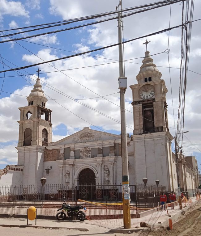 Kirche in Ica, zerstört von einem Erdbeben