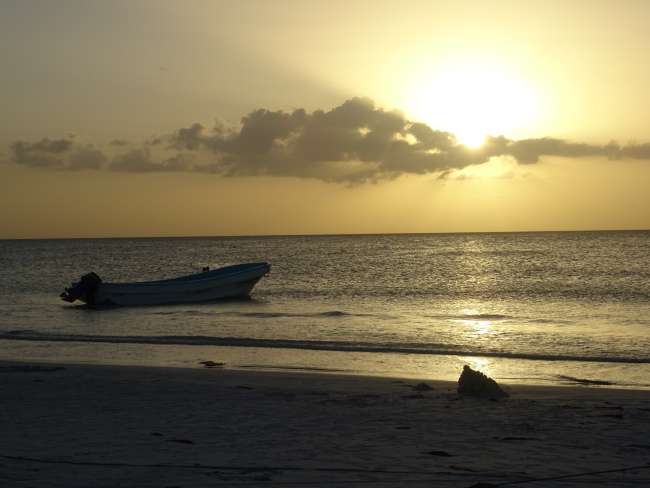 Man sagt in der Karibik seien die Sonnenuntergänge am Schönsten