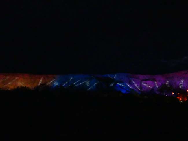 Light show on the ranges