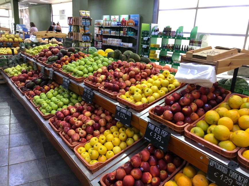 Huge selection of apples