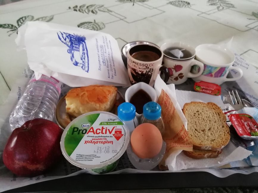 Reichhaltiges Frühstück in Kamena Vourla