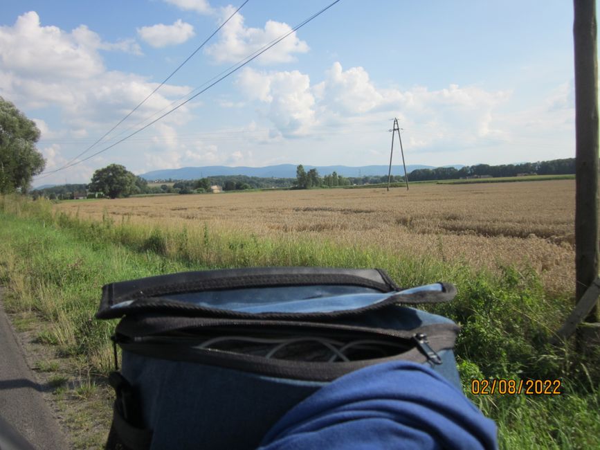 View of the Beskidy Mountains