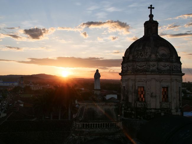 sunset over Granada
