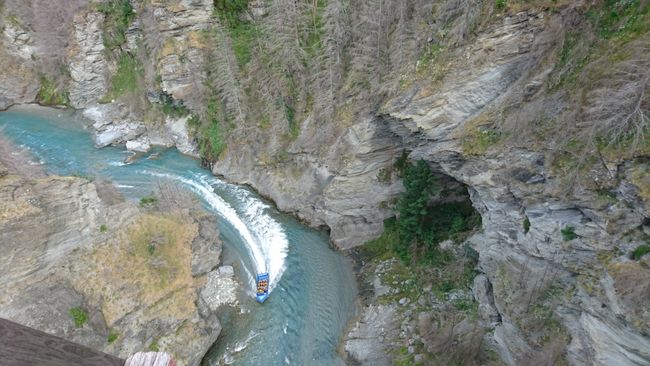 Jet boat on the Shotover River