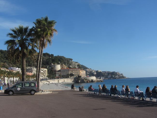 Nizza - letzte Sonnenstrahlen an der Côte d'Azur