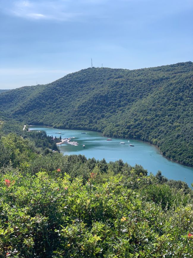 Über das Limski Fjord nach Rovinj