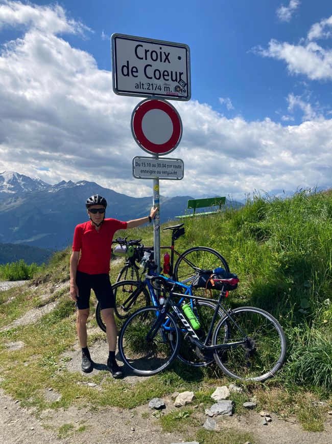 The Col de la Croix de Coeur - our main rehearsal for the Dolomite Tour (June 26, 2022)