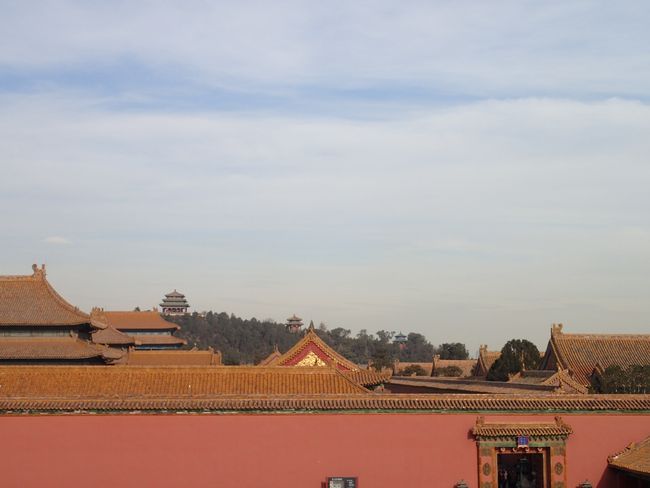 Blick über die Dächer der Forbidden City.