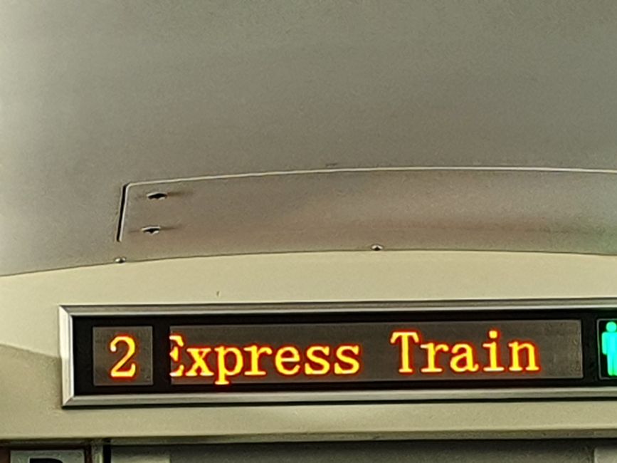 Wir sind in einem Express Train...