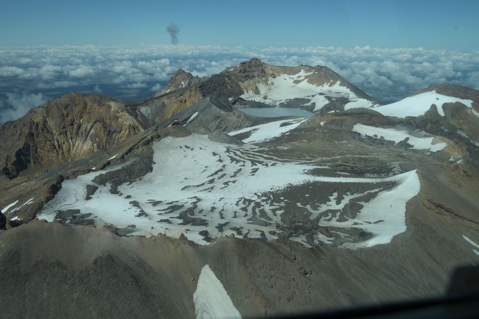 Flightseeing: Mt.Ruapehu - Eiskrater und Kratersee