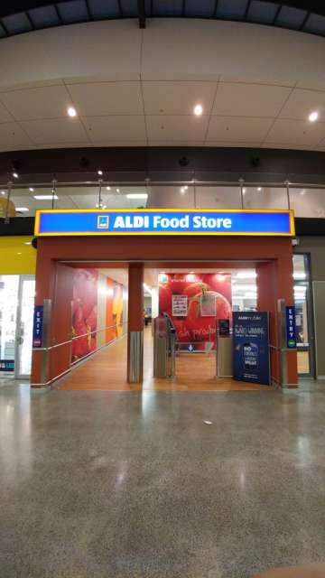 Luckily there's an Aldi here