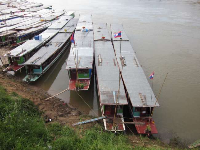 The boats from Huay Xay to Luang Prabang