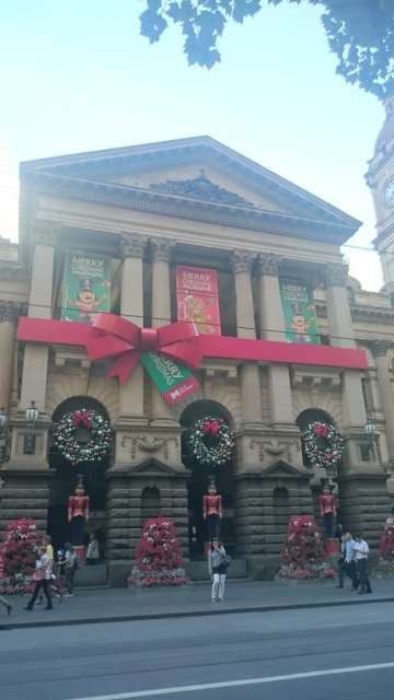 Christmas decorations in the city