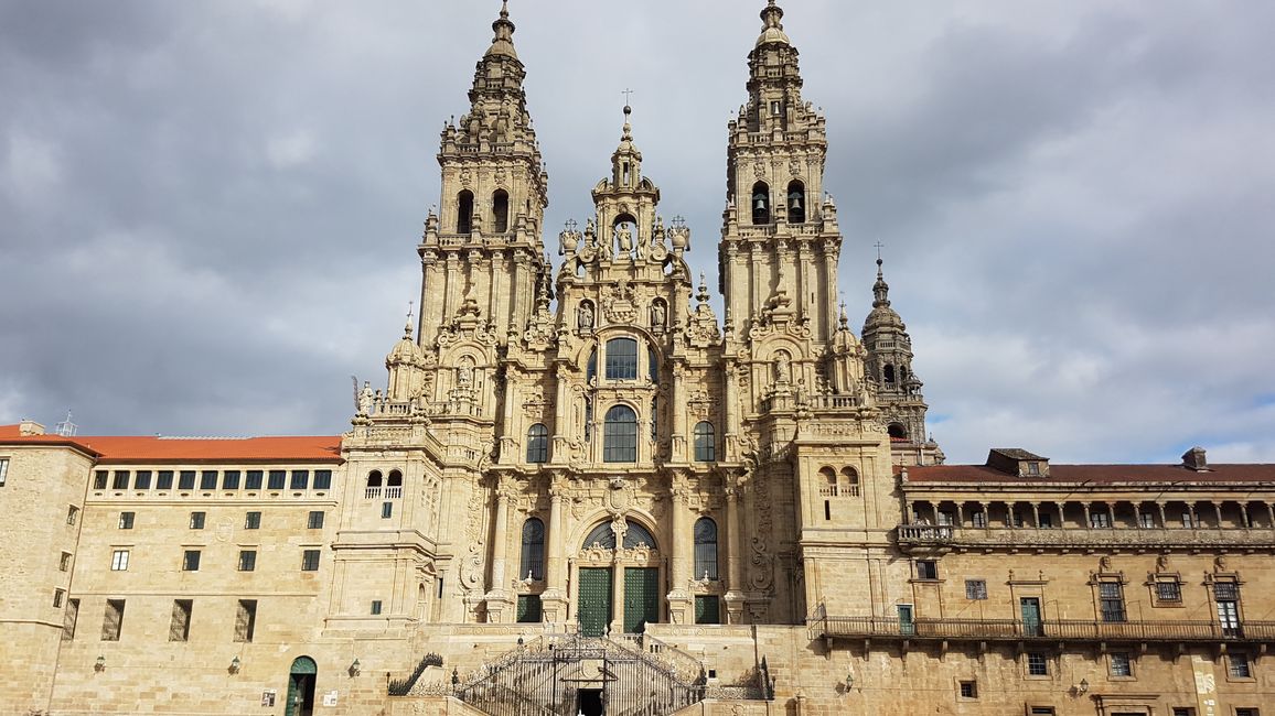 The goal of the pilgrims: Santiago de Compostela