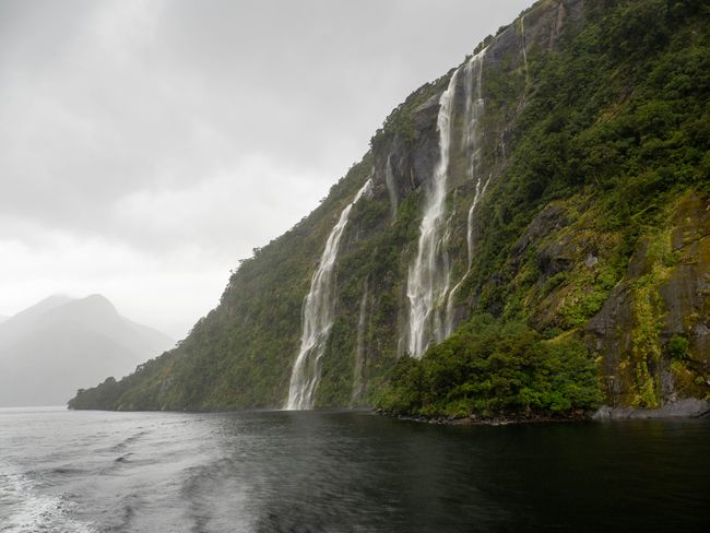 Waterfalls in Doubtful Sound