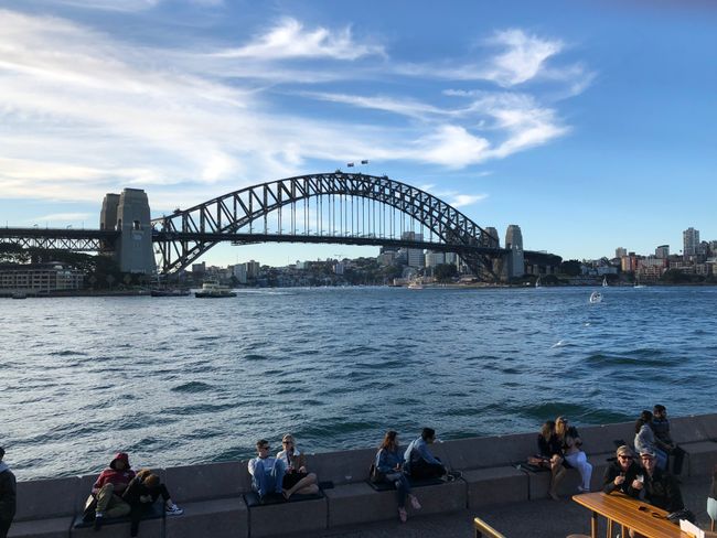 The Harbour Bridge seen from the Opera House