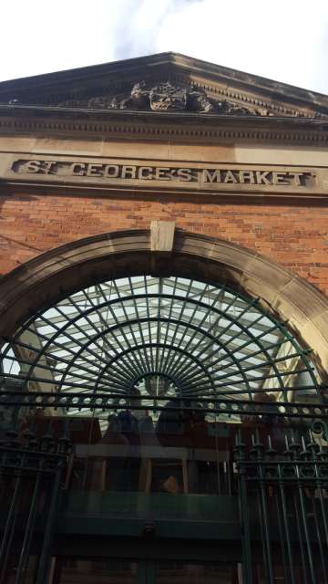The main entrance of the market