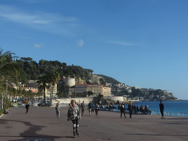 Nice - last rays of sunshine on the French Riviera