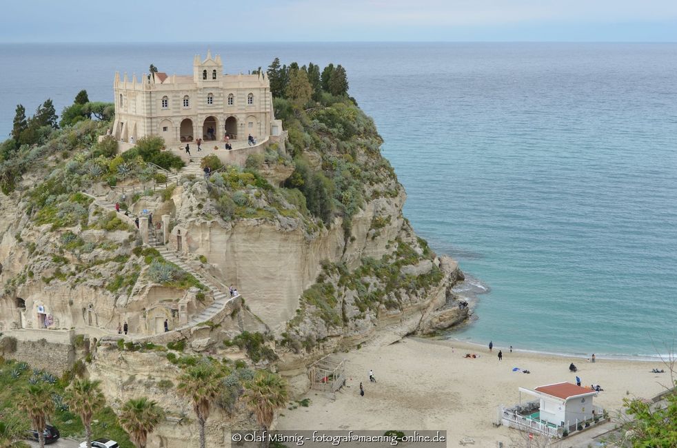 The sea in front of Tropea