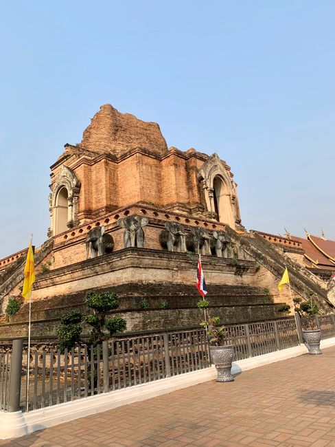 Wat Chedi Luang in the old city of Chiang Mai
