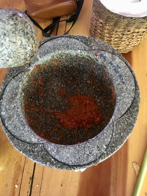 Homemade red curry paste - very spicy