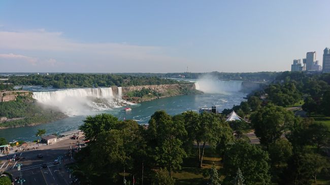 Ausblick vom Restaurant zu den Niagarafällen