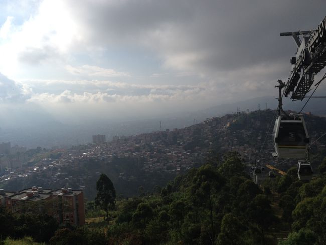 Medellin from the cable car